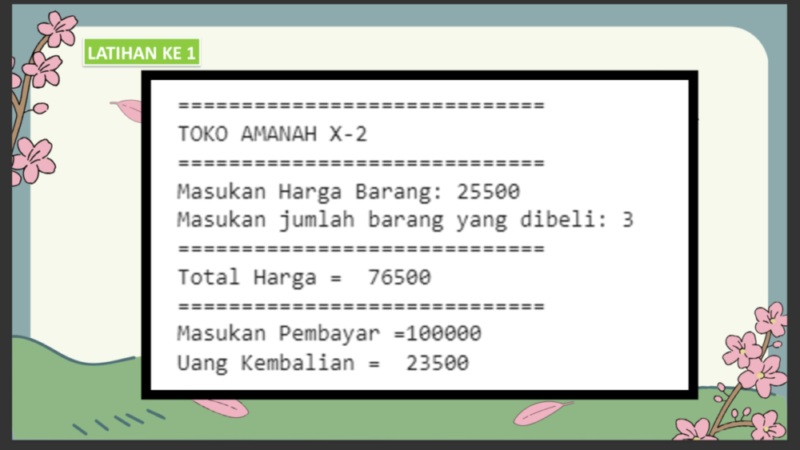 Latihan Pemrograman Dasar